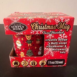 Simply Home Christmas Coffee Mug Ceramic Cup 11oz NEW